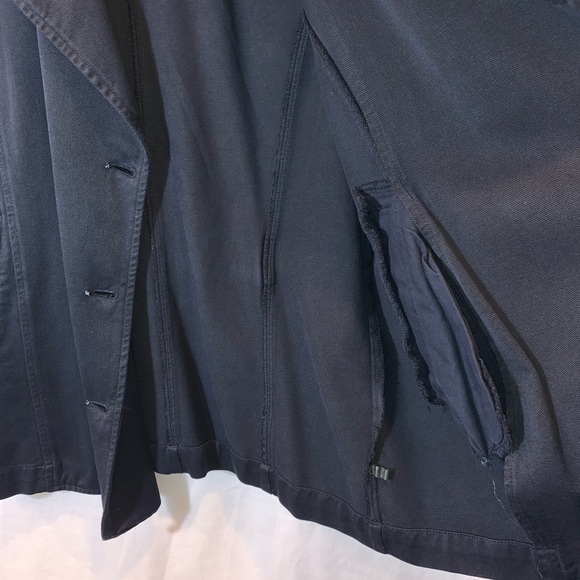 AT denim Women’s Button Navy Blue Denim Jacket - Picture 7 of 9